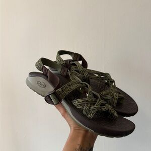Chaco Women's Olive and Brown Sandals